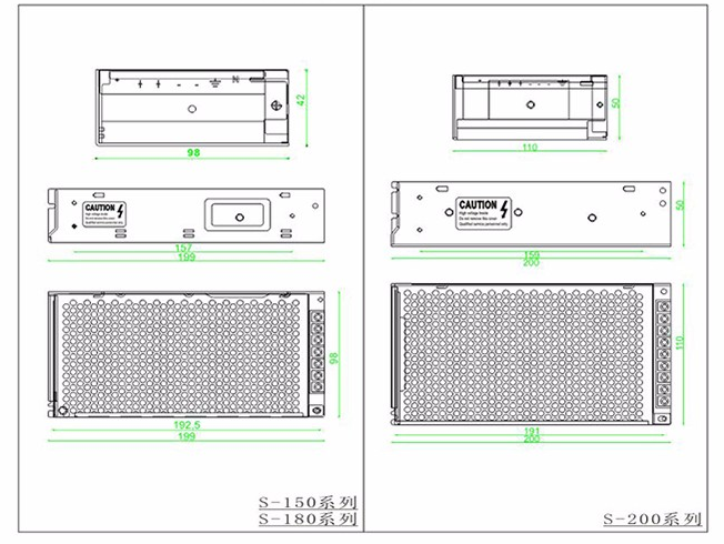 LZD系列150W-200W开关电源(图3)